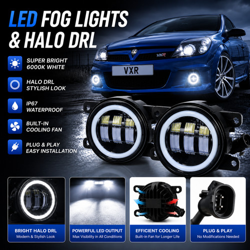 Projector led fog lights white - led,