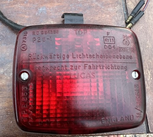 Lucas l921 rear fog - rear, light